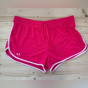 Under Armor women’s semi-fitted xlarge pink white elastic waist athletic…